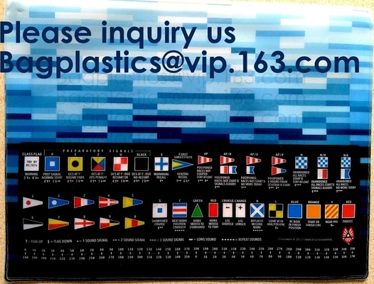 Waterproof Regatta Document Pouch Zip-Lock Zipper Documents Bags Vinyl Documentation File Bags Stitched Sailcloth Pouche