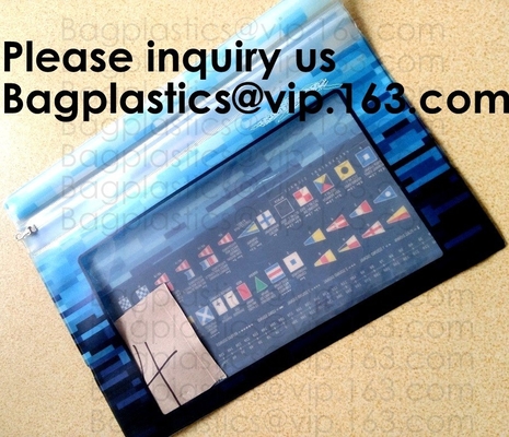 Manufacturer Customized Transparent Pvc Office File Bag With Slider Zip, k File Pocket,Zipper Lock File Bag