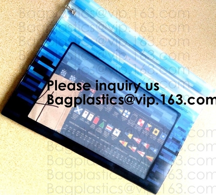 Manufacturer Customized Transparent Pvc Office File Bag With Slider Zip, k File Pocket,Zipper Lock File Bag