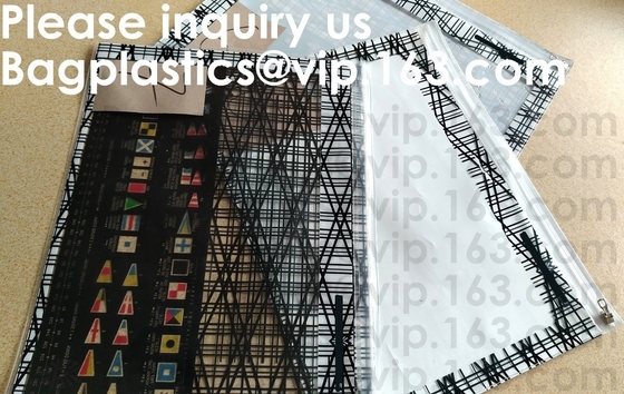 Office & School Stationery Supply Slider Zip Wallets Document File Bags,Clear PVC Slider Zipper Bag Plastic Bag With Zip