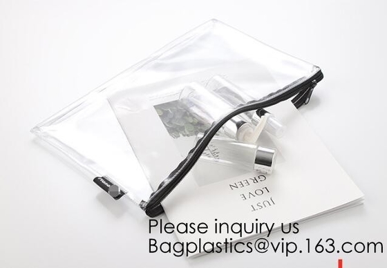 Office Stationery Waterproof Document Slider Pvc Packing Bag,PVC bags, EVA bags, zipper bags, stand up zipper bags