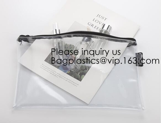 Office Stationery Waterproof Document Slider Pvc Packing Bag,PVC bags, EVA bags, zipper bags, stand up zipper bags