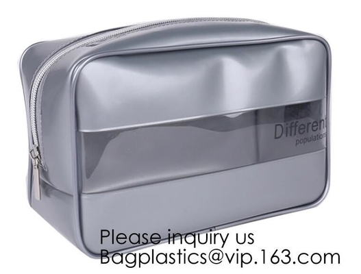 Wholesale price environmental PVC pouch Dotted Transparent Cosmetic Storage Travel Toiletry Organizer Bags