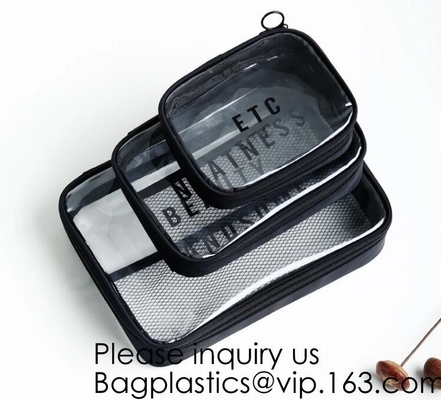 Travel Accessory Cosmetic Bag Waterproof Makeup Pouch Cactus Flamingo Wash Kits Organizer,OEM promotion bag clear pvc cu