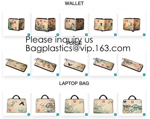 Eco Friendly Coat Canvas Large Travel Cosmetic Bag Brand Set With Bottle,Birds and flowers Makeup Cosmetic Case Custom