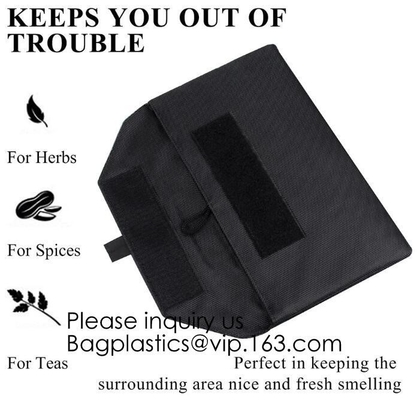 Custom Activated Carbon Lined Odor Smell Proof Bag With Lock,Smellproof Bag Zipper For Smoking Accessory, bagease