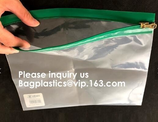 Manufacturer Custom Printing Plastic k Clear A4 A5 File Document Zip Bag Pouch,zipped pouch, spouted pouch, 3 side