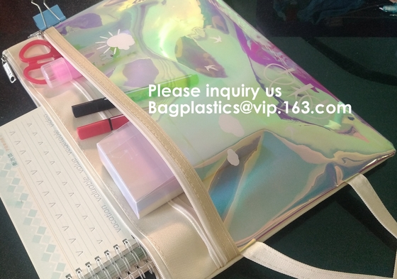Waterproof Lining Fabric Stationery File Folder Hanging File Tote Bag,School Home Subject/Homework Storage Bag, BAGEASE