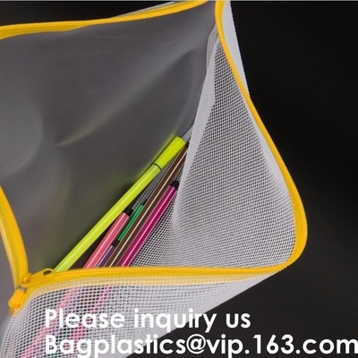 Mesh Bag/Zipper /Mesh Pouch/File,Promotional Plastic Mesh Clear File Bag With Zipper,Jewellery Gift Clear Mesh Pouch