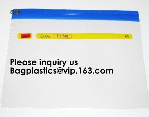 Factory Custom Made Environmental Printing Pvc Eva Pe k Bag File Bag Snap Fastener Bag,A4 k file folder pack