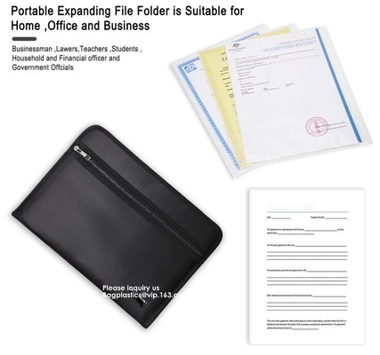 High Quality Fireproof Felt A4 Document File Folder Bag For Office,Fireproof Explosion-proof Lipo battery safe Bag