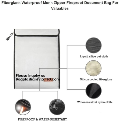 High Quality Fireproof Felt A4 Document File Folder Bag For Office,Fireproof Explosion-proof Lipo battery safe Bag