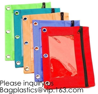 China School Stationery Pen Bag Pencil Packing Bag With Zipper Closure,Printable sublimation blank Kids Pen Bag ,Linen S