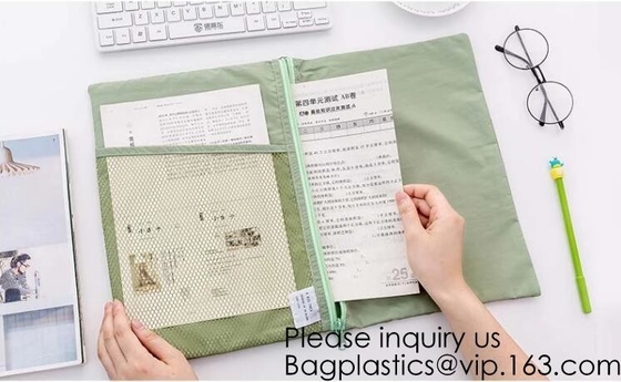 Big Capacity Zipper Pencil Cases with 6 Sides Pen Holder Students Pencil Case with Compartments Stationery Pencil Bags