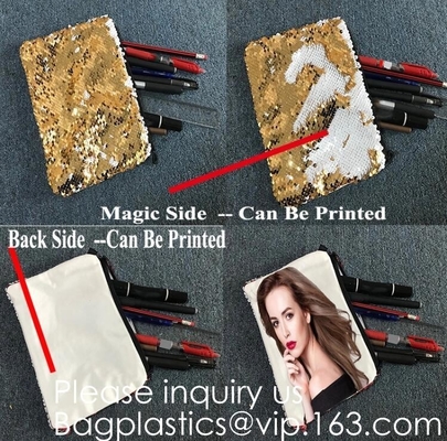 Heat Transfer Blank Strapping Sequin Small Hand bag For Sublimation Printing,Sublimation Multicolor Sequin Bag Blanks  pack