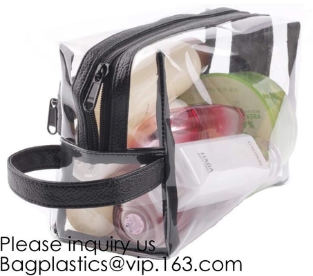 Eco Friendly Travel Beauty Classic Design Frosted Pvc Eva Packaging Bag With Zipper For Cosmetic,Travel Cosmetic storage