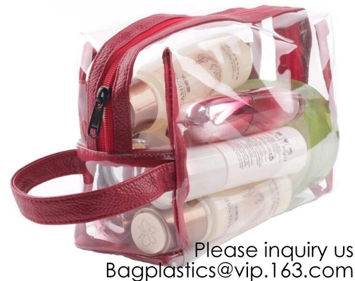 Eco Friendly Travel Beauty Classic Design Frosted Pvc Eva Packaging Bag With Zipper For Cosmetic,Travel Cosmetic storage