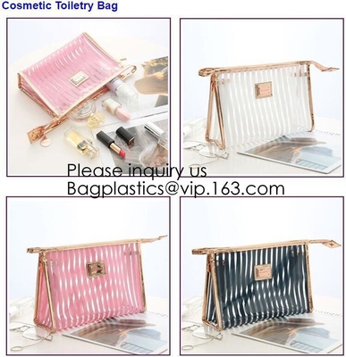 Eco-friendly Soft Plastic Frosted Cosmetic EVA Zipper Bags,New Design Carry Eva Plastic Cosmetic Bags With Own Logo