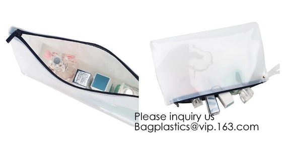 Eco Material EVA Cosmetic Packaging Zipper Bags Made In China,Plastic Bag For Cosmetic/Swimwear/Document Zipper Pouch
