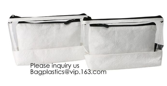 Fashion Beautiful Custom Reusable Eva Bag With Zipper,Transparent Custom Printed Brand Logo Clear PVC Zip lock Slider