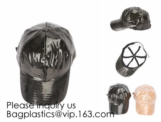 New Design Custom Tyvek&Pvc Hat/Adjustable Clear Pvc Baseball Cap/Washable Tyvek Paper Hat, bagease, bagplastics, pak