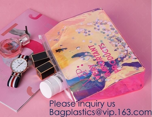 Document / Stationary Bag Hanging Hook Bag Gift & Promotion Bag,TSA Approved Clear PVC Travel Toiletry Bag Airline Carry