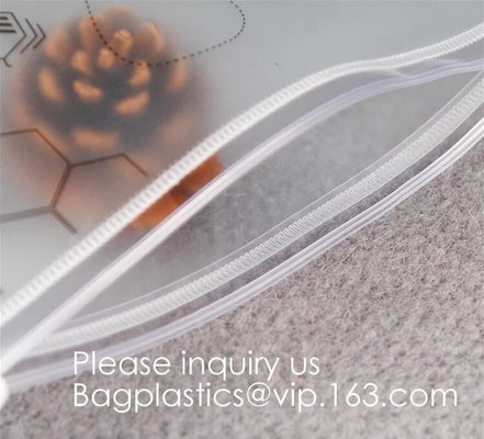 BPA Free EVA Bag PVC Slider Zip Lock Bag PVC Nylon Zipper Bag PVC Cosmetic Bag PVC Shopping Bag Press Button Bag Sewing
