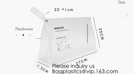 Portable custom logo printed Transparent PVC Window Women Makeup Pouch Travel Clear Cosmetic bag, bagease, bagplastics