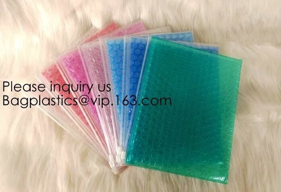 Best Seller Waterproof Cosmetic k Bubble Bag/Custom Printing PVC Bubble Mailer With Zipper, bagease, bagplastics