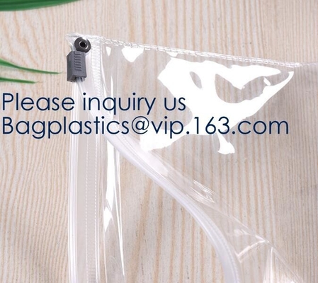 Custom Logo Zip Lock Transparent PVC EVA Cosmetic Bag,Reusable EVA swimwear bag with k in various colors, bagease