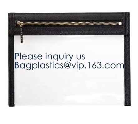 Promotional factory price portable k clear holographic PVC cosmetic bag,Eco-friendly heat seal frosted plastic PVC