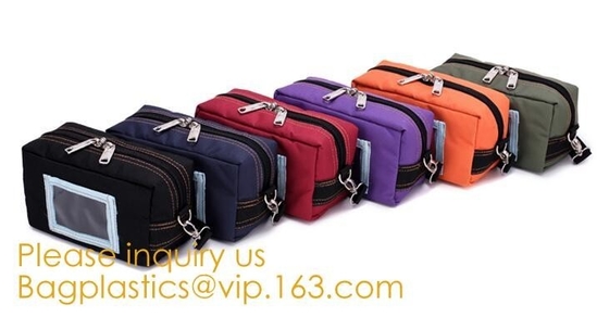 Bank Pack Case Manufacturer Customize Strong Power Waterproof Locking Secured Bank Tool Coin Money Bag With PVC Window