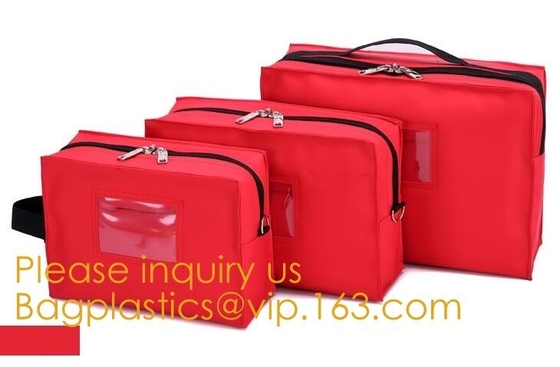 Bank Security Money Bags Tamper-Proof Tape Bank Cash Money Fabric Bag,Courier Safe Customized Security Pocket Bank Depos