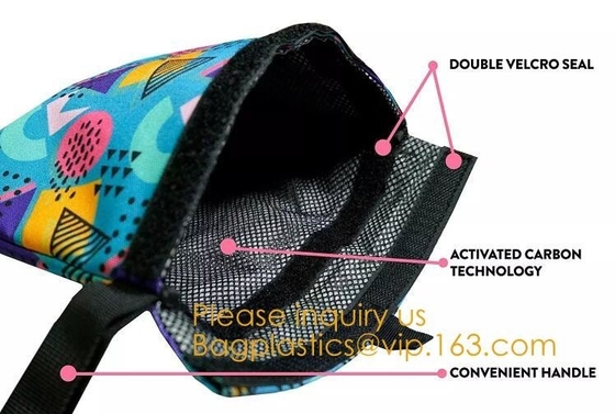 Smoker Smell Proof Bag Store all Smelly Smoking Accessories Herb Tobacco Pouch Bag k Smoke Smellproof Pouch Custom