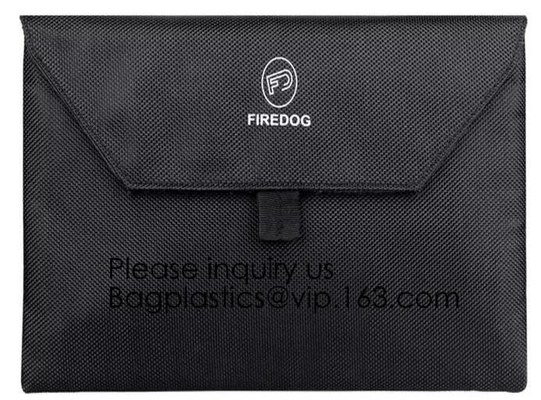 Fireproof Document Bag Silicone Coated Fire Resistant Money Bag Fireproof Safe Storage Bag,Cash Bag,Money bag, security
