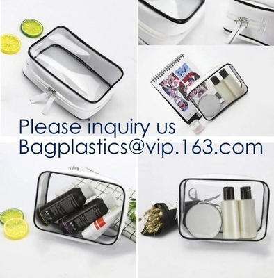 Zippered Carry on Toiletry Bag Quart Luggage Pouch Travel Wash Bag Accessories Organizer Bag Set for Women Men Vacation