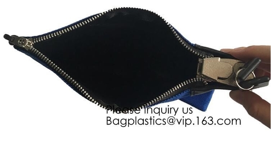 Locking Satchel A3 Money Bags,Leatherette Cash Bag,Utility Coin Bag for Business, Household, School or Personal Use pac
