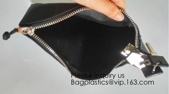 Locking Security Money Bag, Cash Bag,Bank Bag Canvas Keyed Security,Money Bag with Key Lock Keyed Security, security bag