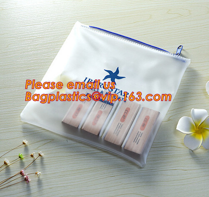 Printed PVC LDPE k bags slider zip lock plastic bag, vinyl toiletry zipper bag pvc slider bag