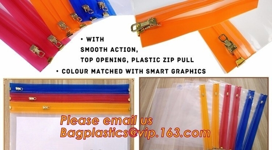Cheap Waterproof PE zipper lock file wallet bag with logo printing, cheap A4, A5, A6, B5 transparent plastic pe zip lock
