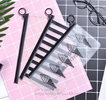 Slider Zipper PVC Pouch Clear Vinyl PVC k Bag, slider zipper pvc pouch clear vinyl pvc k bag, vinyl pvc eva