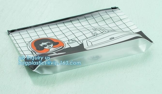 frosted bag cloth packaging bag with zipper/ odm logo printed oem zip lock plastic bags with slider, Zip-Lock Plastic Pa