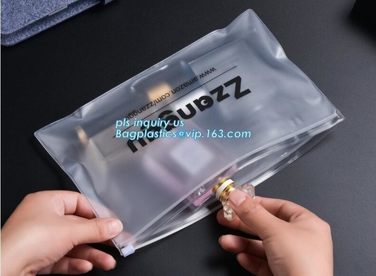 EVA Garment Packing Bag With zipper slider, cpe frosted zip lock bag with slide k, Large Slider Zip Lock Plastic C