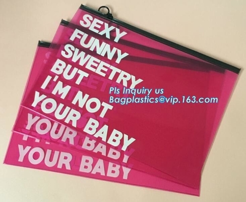 bag with window and zipper/slider zipper bag/aluminum foil zip lock bag, EVA PVC slider zipper bag for travel accessorie