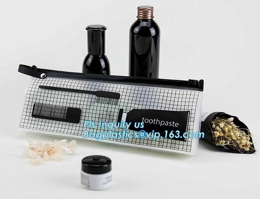 Flat Pouch Bag Type Clear PVC Plastic Slider k bag, swimwear packaging eva bags,slider zipper bags for towel, slid