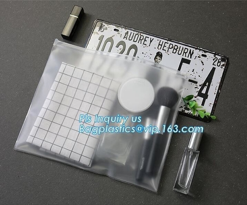 matte frosted PVC slider zipper bag plastic bag with zipper/pvc zipper lock slider bag/resealable pvc slider zip poly ba