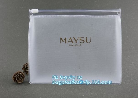 Stores plastic pe slider zip lock bag, clothing packaging bag with zipper/clothes packaging bags/PVC slider bag