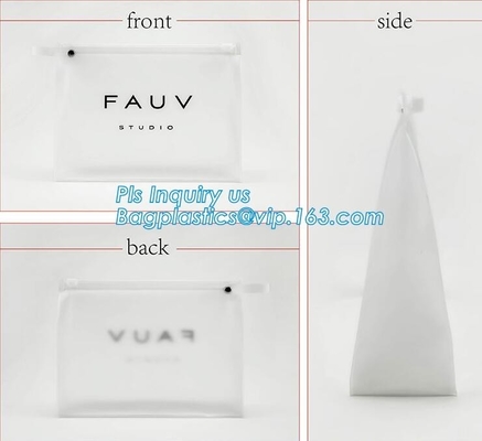 Portable Clear PVC Slider Zipper Cosmetic Makeup Bag, Water proof slider pvc toiletry bag vinyl beachwear cosmetic bag