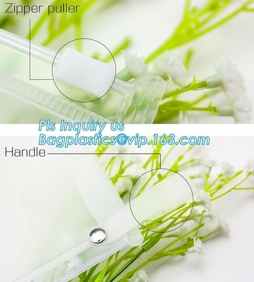 Plastic Packaging Selected By Girls For Cosmetics Zipper Bag With Slider, k bags zipper cosmetic bags toothbrush b