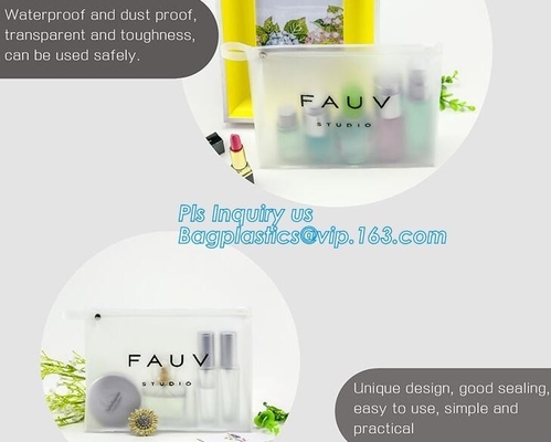 Plastic Packaging Selected By Girls For Cosmetics Zipper Bag With Slider, k bags zipper cosmetic bags toothbrush b